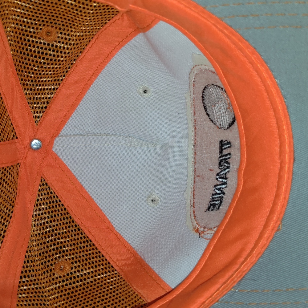 Trane Stitched Patch Trucker Mesh Snapback Hat Cap - image 8